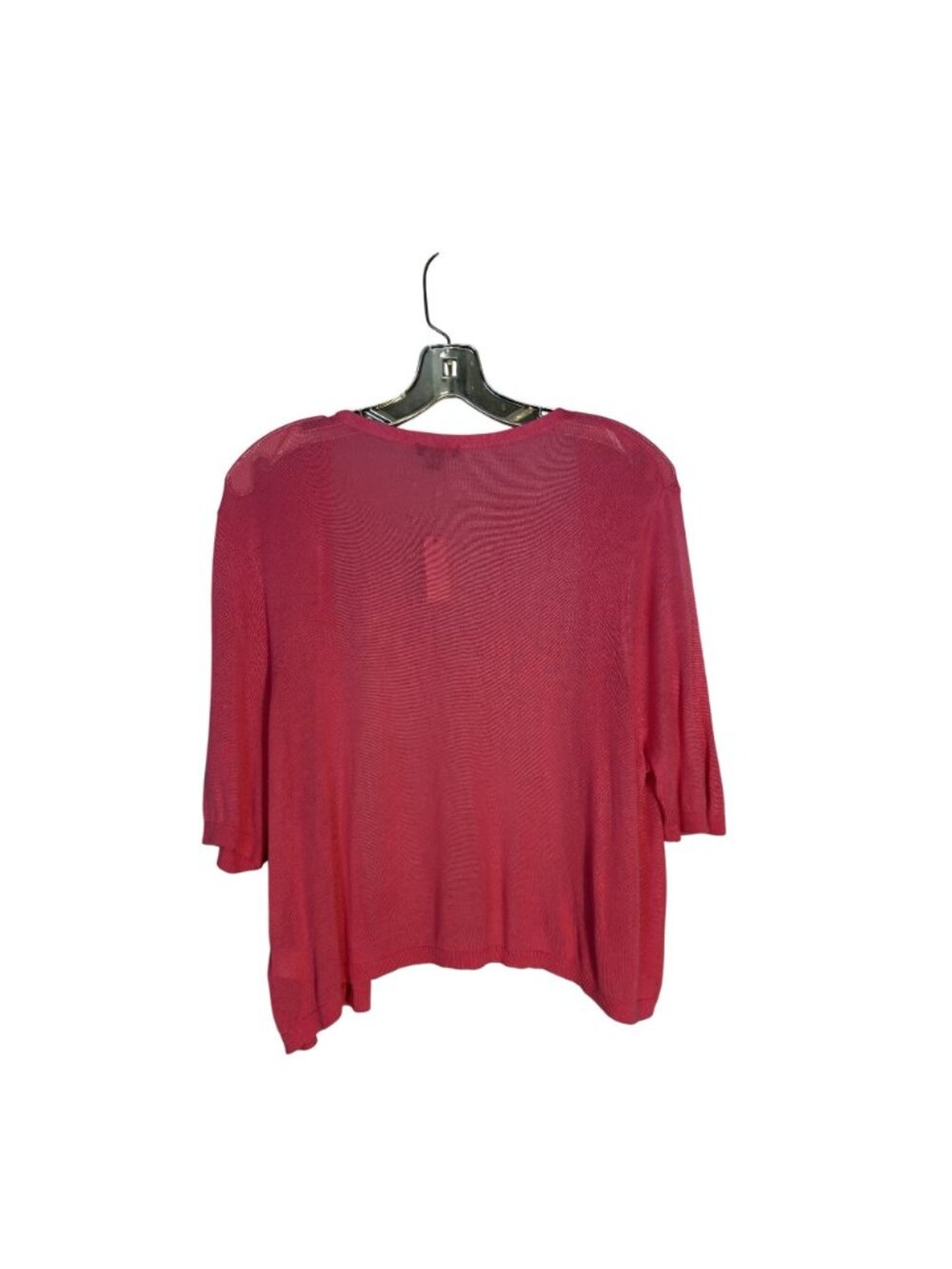 Talbots Rose Pink Rita Cardigan 3/4 Sleeve Lightweight Size 1X Rayon - Picture 3 of 7
